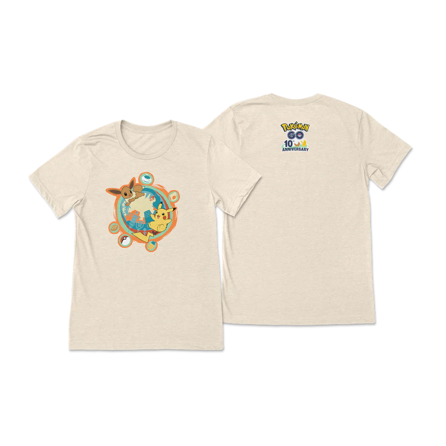 PKMN_Style's tweet image. Pokémon GO Fest 2026 merch. Also available are previous years tshirts, and a special 10 year anniversary tshirt. Available on Pokémon GO merchandise website.

#PKMNStyle #PKMN #Fashion #PokemonClothes #PokemonStyle #PokemonGO