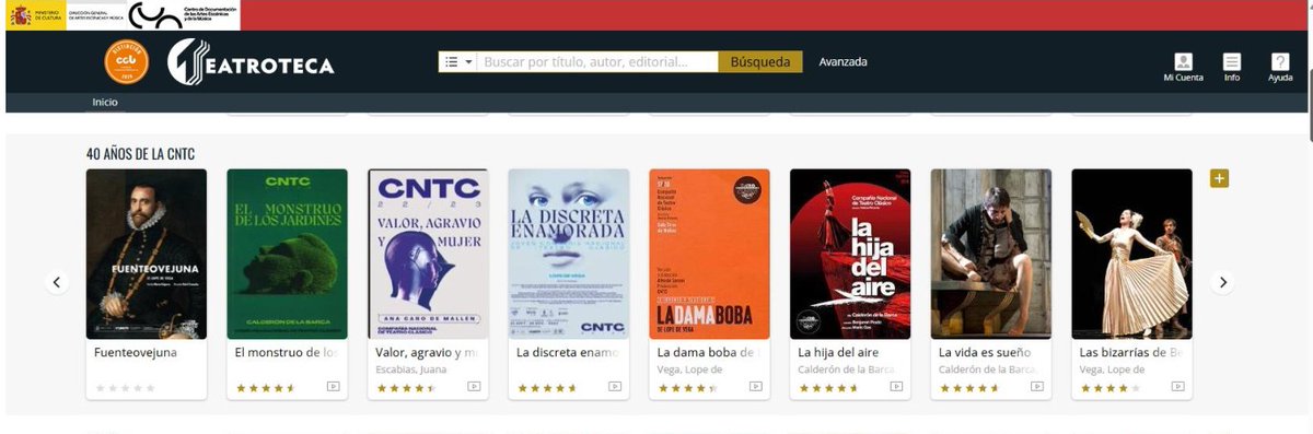 Centro de Documentación Artes Escénicas y Música tweet media