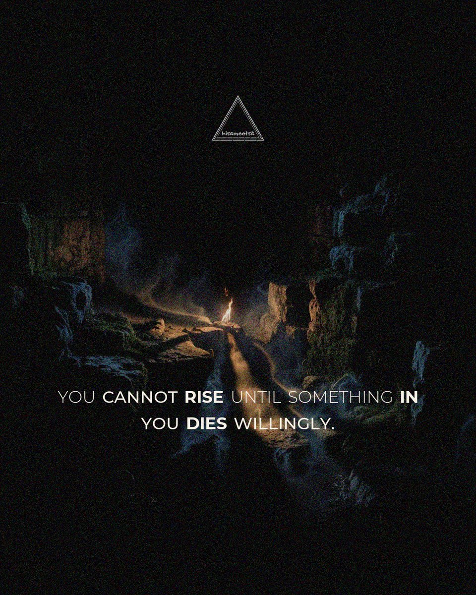 hirameetra's tweet image. You cannot rise until something in you dies willingly.

#wisdom #grokart #focus #lifequotes #stoicism