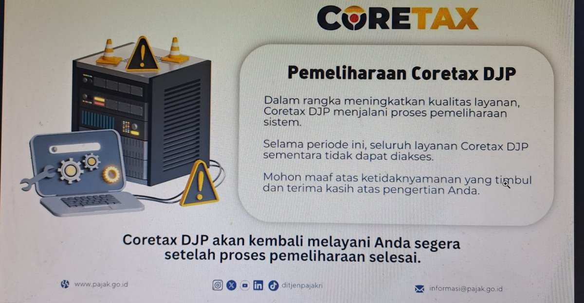 gethzhow's tweet photo. Dear @kring_pajak kira2 pemeliharaan ini smpe kapan ? Bagaimana bagi wp yg belum sempat berhasil lapor? https://t.co/8CiSs1p2DZ