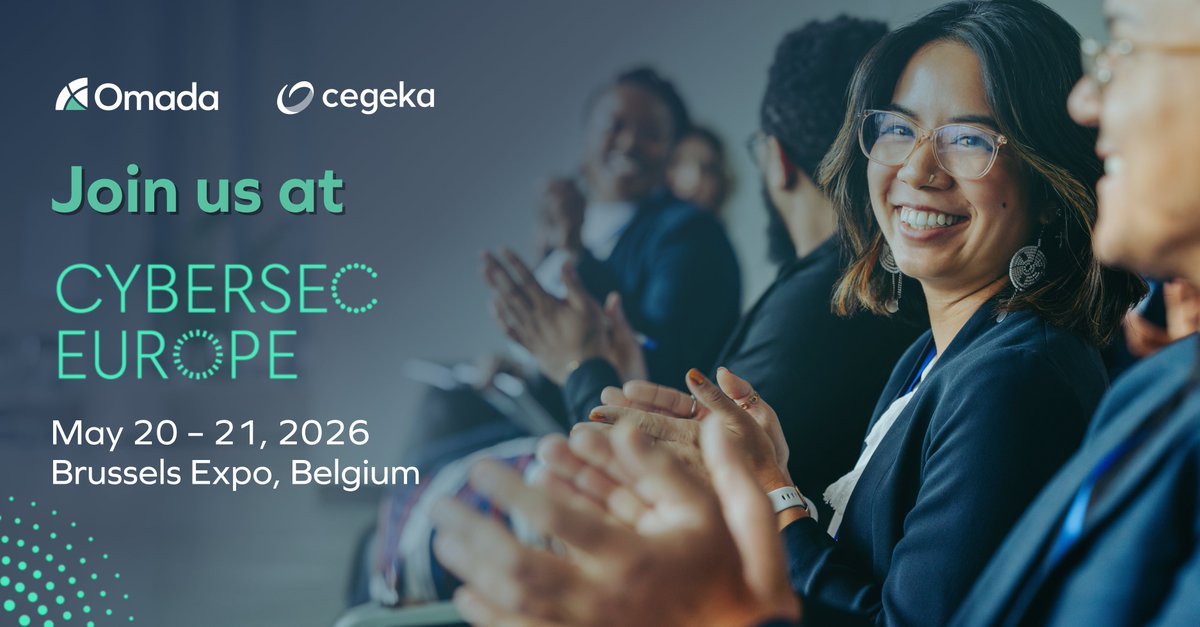 OmadaIdentity's tweet image. Meet Omada &amp;amp; @cegeka at #CybersecEurope2026 🔐

📍 Brussels Expo  📅 May 20–21

Bringing together IT &amp;amp; #cybersecurity leaders to explore the latest in data science, cloud &amp;amp; AI.

Learn more &amp;amp; register: omadaidentity.com/events/omada-a…

#IGA #Identitysecurity