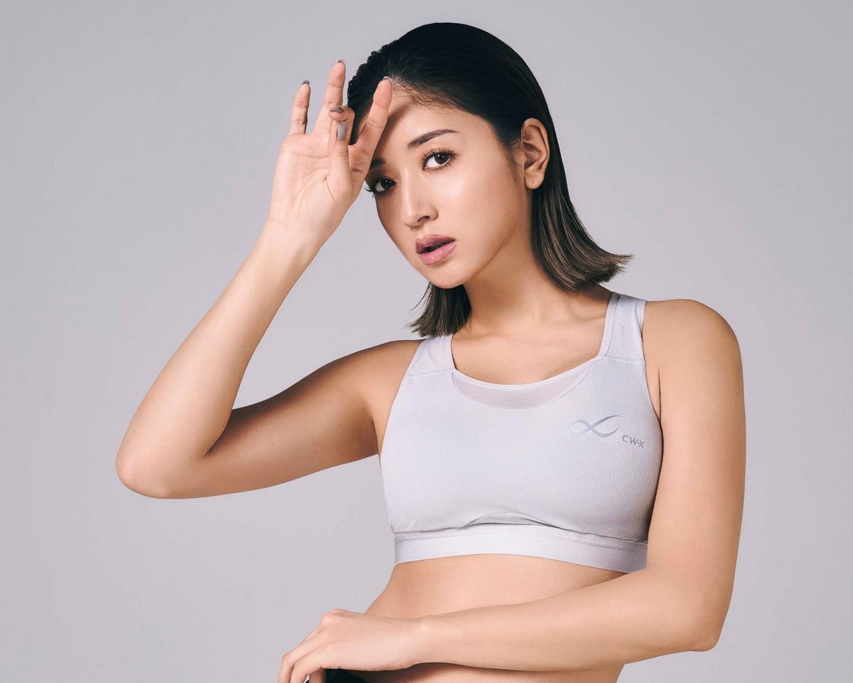 みちょぱ”池田美優 スポブラ「CW-X」新ビジュアルに登場✨️ 運動時の