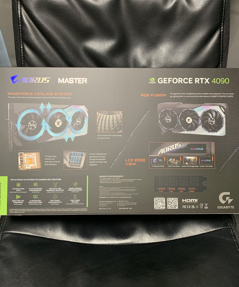 Xeon_Plati_8274's tweet image. #PC
#パソコン 
#売ります
#ゆる募
#拡散希望

・GIGABYTE AORUS GeForce RTX 4090 MASTER 24G (送料込み330000円)

友人からの依頼品です。
RTX5090を買った為、売却します。

※ 即一括で支払い出来る方を優先します。
※早い者勝ちです。