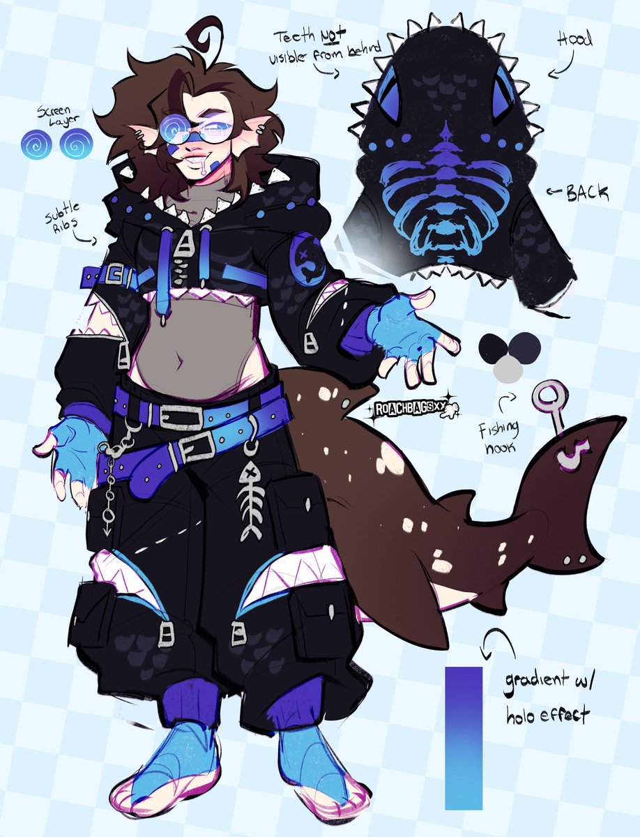 JAWZZONE's tweet photo. 💙✨NEW SONA REVEAL MADE BY THE TALENTED: @_Roachbagsx !!! ✨💙

It’s been such a honor to have them design this for me. I’ve been keeping this secret until my birthday (and when they get properly payed !!) I’m absolutely in love and i hope y’all love it as much as i do. https://t.co/UgmRZiPfUe