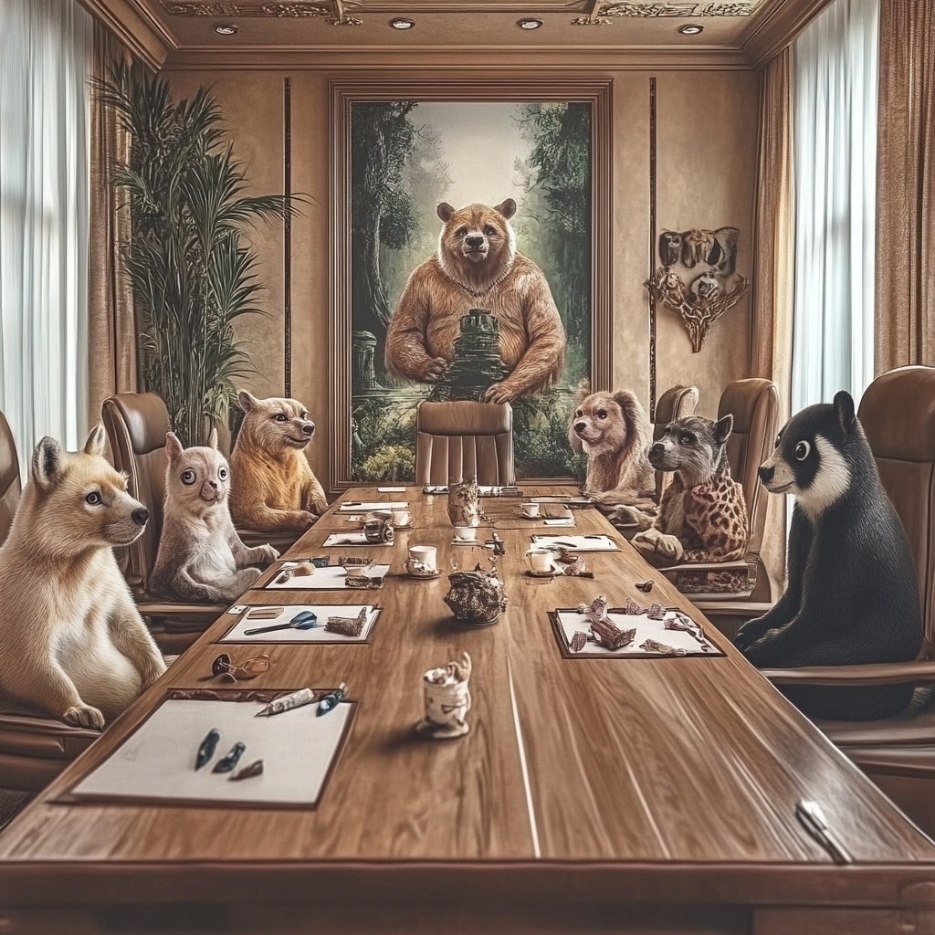 imguoo's tweet photo. Animal negotiations 🐾

#GenerativeArt #Arttech #AI #AIArt #image #digitalart #midjourney #creator #digitalartwork #digitalartist #artwork #concept #ContemporaryArt #surreal #visual #Animal #negotiations https://t.co/0ahKuqe8ka