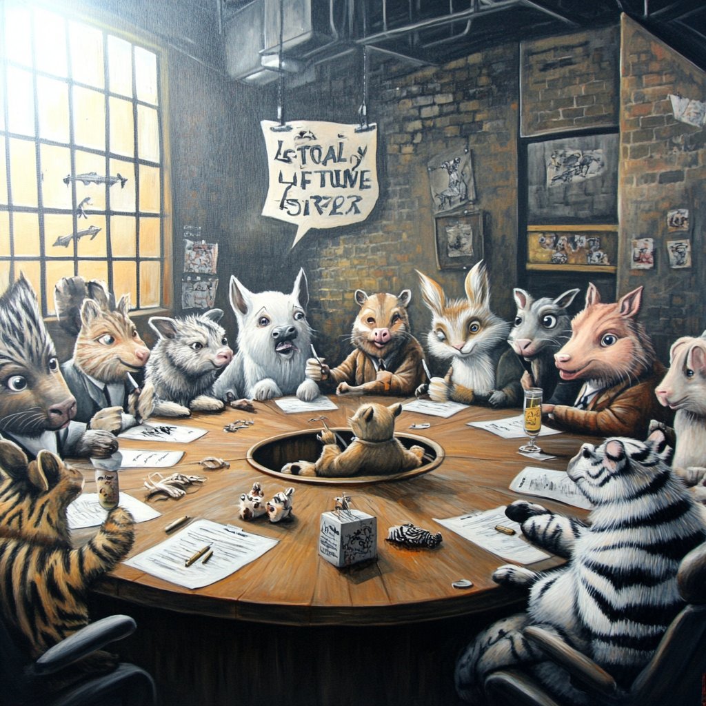 imguoo's tweet photo. Animal negotiations 🐾

#GenerativeArt #Arttech #AI #AIArt #image #digitalart #midjourney #creator #digitalartwork #digitalartist #artwork #concept #ContemporaryArt #surreal #visual #Animal #negotiations https://t.co/0ahKuqe8ka