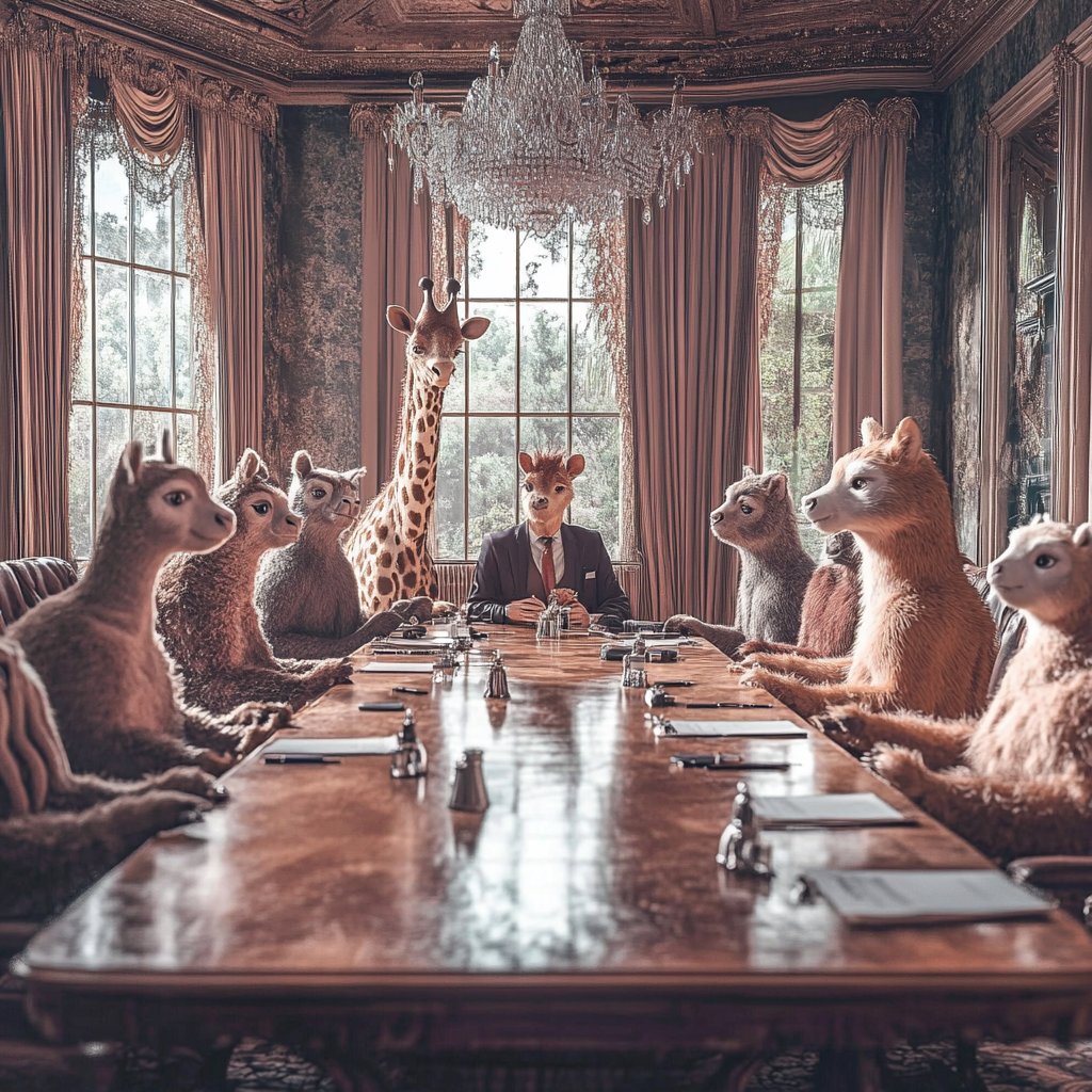 imguoo's tweet photo. Animal negotiations 🐾

#GenerativeArt #Arttech #AI #AIArt #image #digitalart #midjourney #creator #digitalartwork #digitalartist #artwork #concept #ContemporaryArt #surreal #visual #Animal #negotiations https://t.co/0ahKuqe8ka