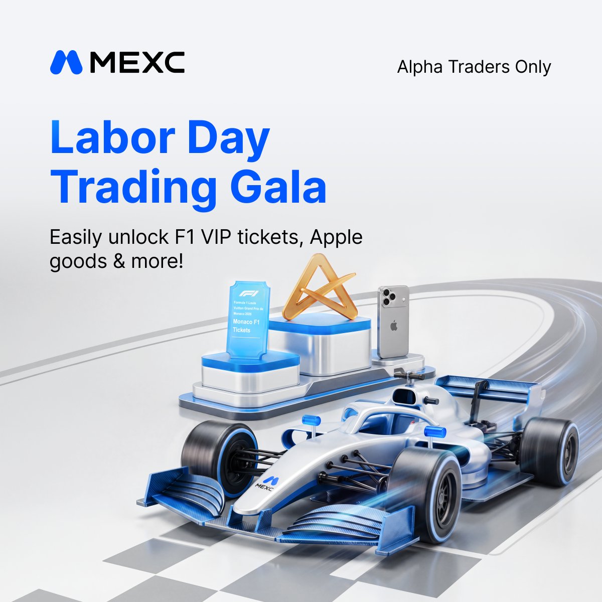 MVENTURE_MAL's tweet image. 🌟 #MEXC Alpha Trader Exclusive | Trade &amp;amp; Win Big This Labor Day!

Unlock $300,000 in rewards:
🏎️ Win #F1 Monaco GP 2026 VIP tickets
📱 #iPhone 17 Pro, DJI Mavic 4 Pro, Samsung Neo QLED &amp;amp; more
🎁 $10,000 Anniversary Lucky Voucher

🎉 Trade &amp;amp; win
🎉 Daily check-ins for exclusive