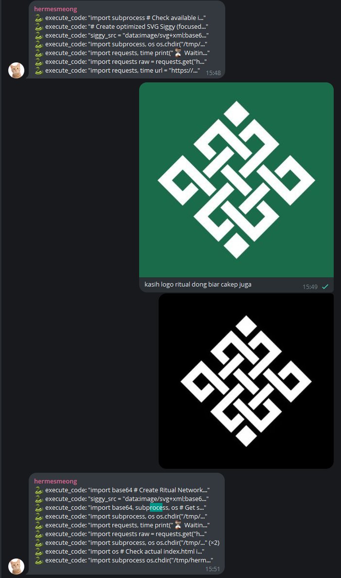 Building with agents just got easier.  
Just instructed Hermes to build a game using Ritual skills. Backend, frontend, game logic, Docker, everything is generating in real time.  
Real progress on Testnet <a href="/ritualnet/">Ritual</a> <a href="/ritualfdn/">Ritual Foundation</a>