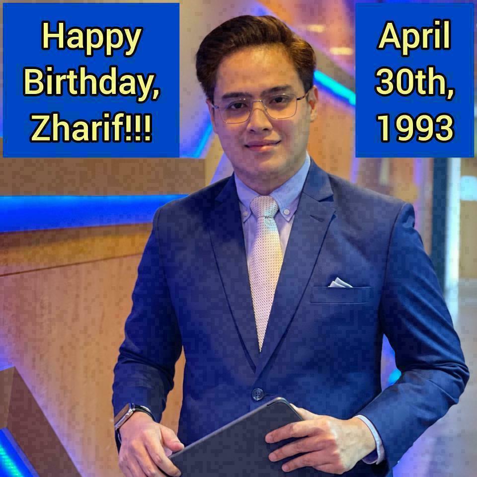 ImranDaud1993's tweet photo. Happy 33rd Birthday, @ZharifNewsMPB !!! 🎉🎉🎉🍰🍰🍰🎈🎈🎈🎊🎊🎊🎁🎁🎁🎂🎂🎂 https://t.co/HMaYePVVQz
