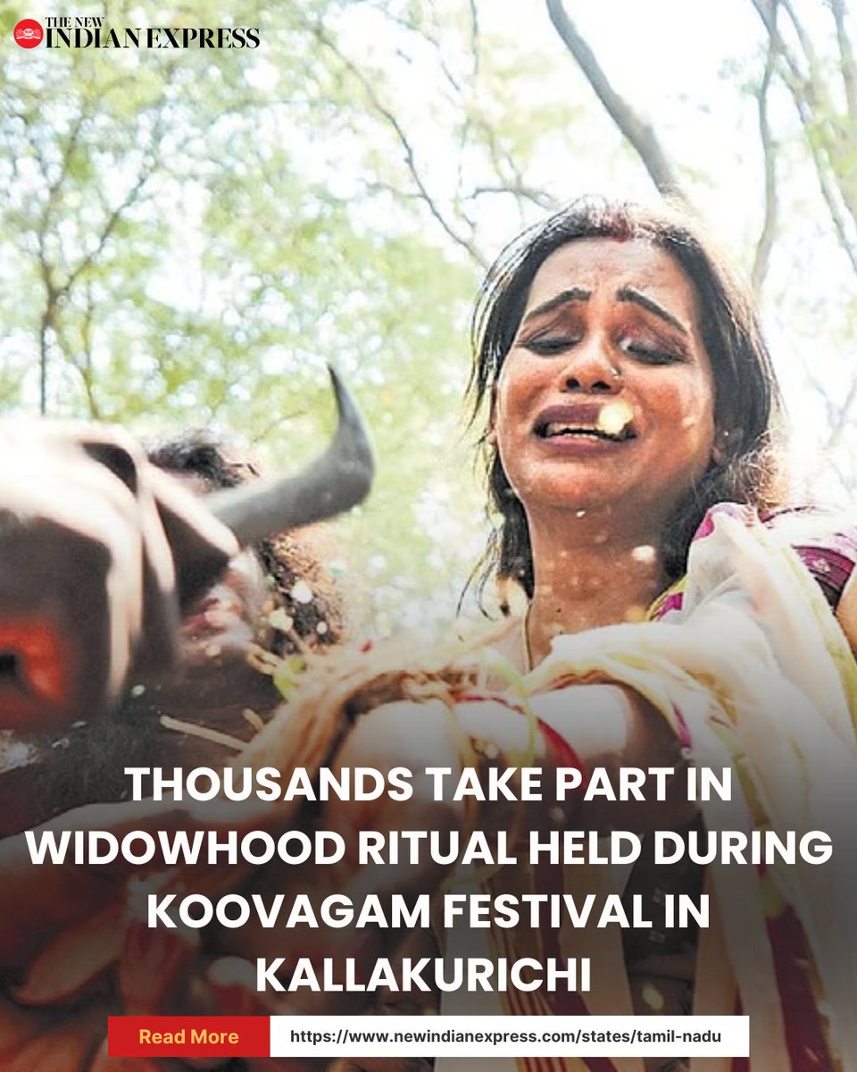 xpresstn's tweet image. Thousands of transgender persons took part in the concluding day of the Koothandavar temple chariot festival near #Kallakurichi's #Ulundurpet.

Devotees turned out in large numbers, chanting slogans as they pulled the temple chariot through the streets. According to belief, the