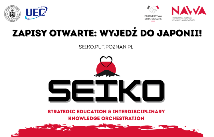 InformatykaPP's tweet photo. Ruszyła rekrutacja do projektu SEIKO dla studentów 1. semestru studiów drugiego stopnia na kierunkach realizowanych przez Wydział Informatyki i Telekomunikacji:
https://t.co/XpkNxP5Y5f https://t.co/EkJ0kJgMYj