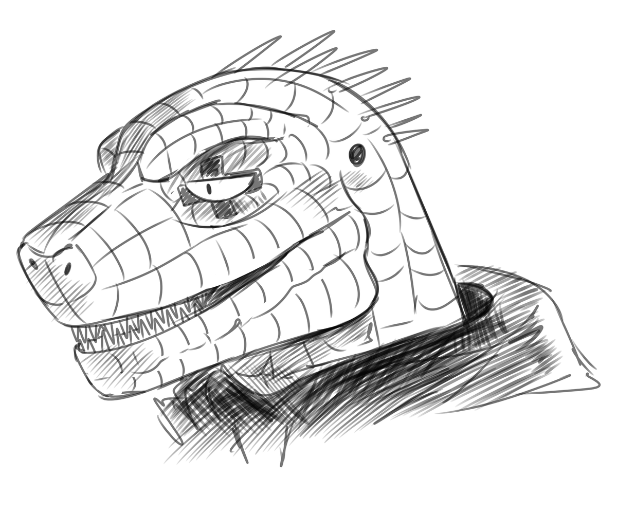 dittid_'s tweet photo. sketch of kaiman #dorohedoro https://t.co/mCFeMGDDfl