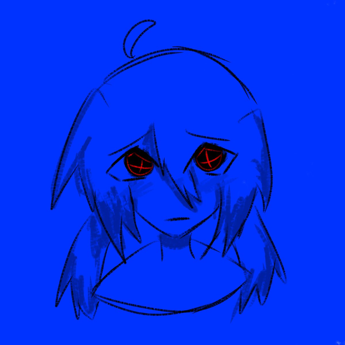 MirasuiOdosy's tweet image. この色は嫌
 #イラスト  #OC