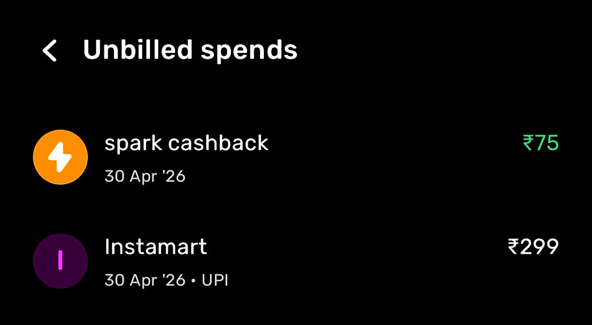 creditcardwalah's tweet image. ⚡ Slice Spark Win!

Used today’s Spark offer &amp;amp; got ₹75 cashback on Instamart 💸🔥

Easy savings if you catch the right offer 👀

#ccgeeks #SliceCard  #Cashback #SmartSpending