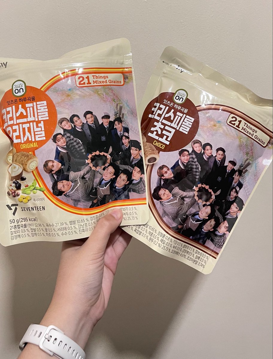 babicheol's tweet photo. randomly saw this in puregold and bought it 😆 just grabbed it ‘cause I saw svt and didn’t even bother checking what kind of food it was HAHHAHAHAHA https://t.co/ZIuwIr7sB3