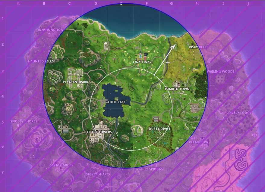 The storm now has the same chance of going towards the edges of the map ...