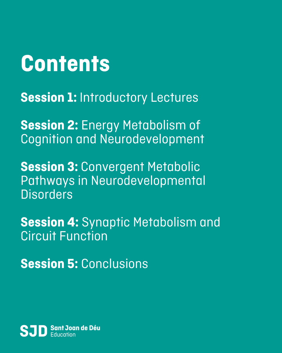 SJDFormacion's tweet photo. 🧠 What if metabolism is key to understanding neurodevelopment?

Explore the link between metabolism, intellectual disability and autism with leading international experts.

📅 July 3, 2026
💻 In person + online
👉 More info: https://t.co/2Ll9wvijMK

@senep_es https://t.co/KuXHsMSsbK