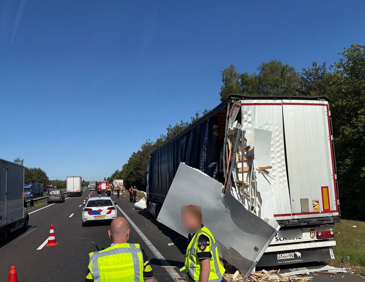 Ongeval op de A73 bij Horst