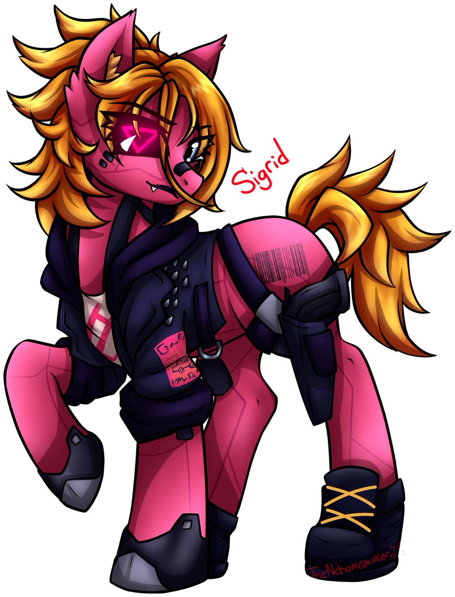 Squishypickles's tweet image. @sigridoneeye pony :3 another victim from my pony wheel

#art #digitalart #oc #mlp