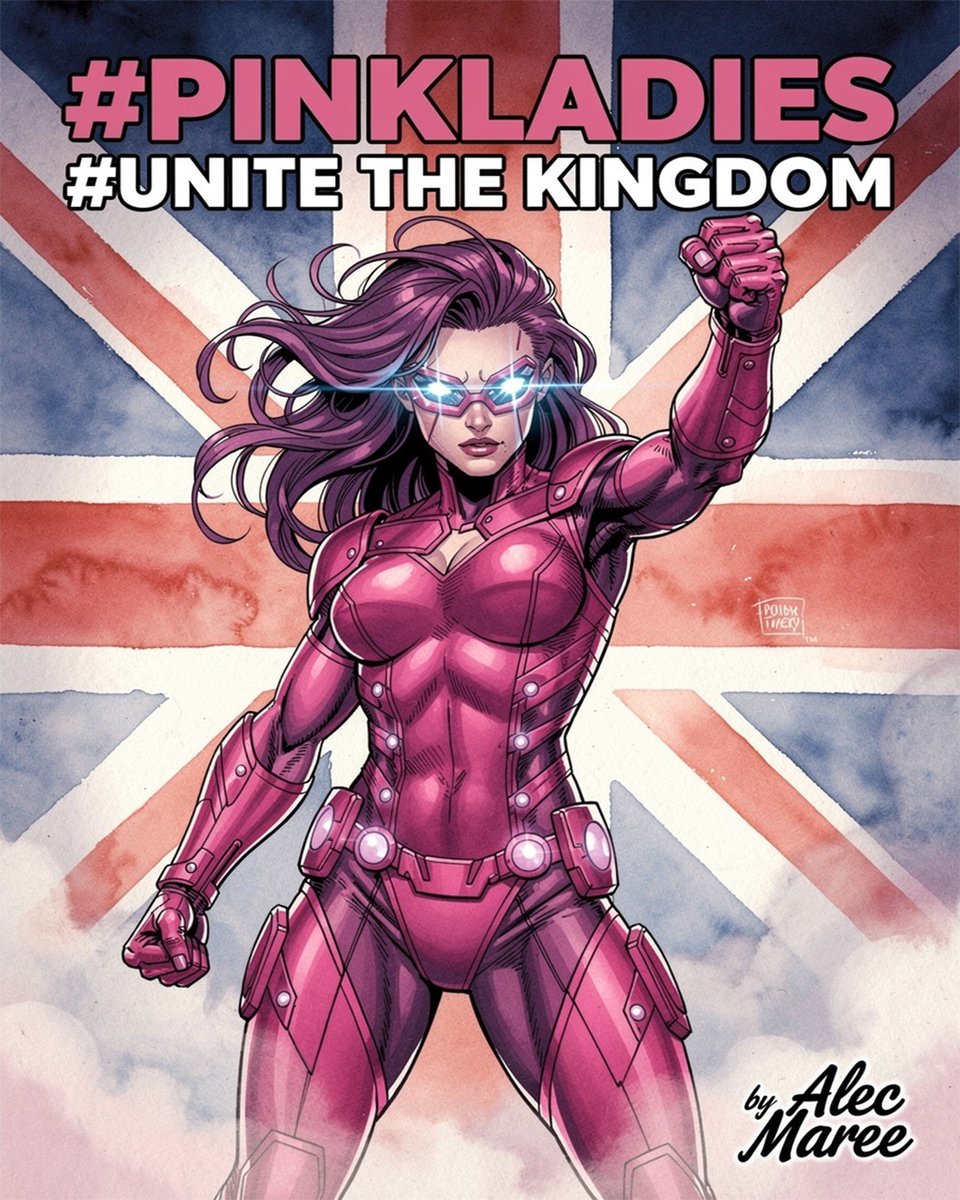 alec_maree's tweet photo. #pinkladies #unitethekingdom #girlpower #superhero #comic #artㅤㅤㅤㅤ https://t.co/mHLGCklEAI