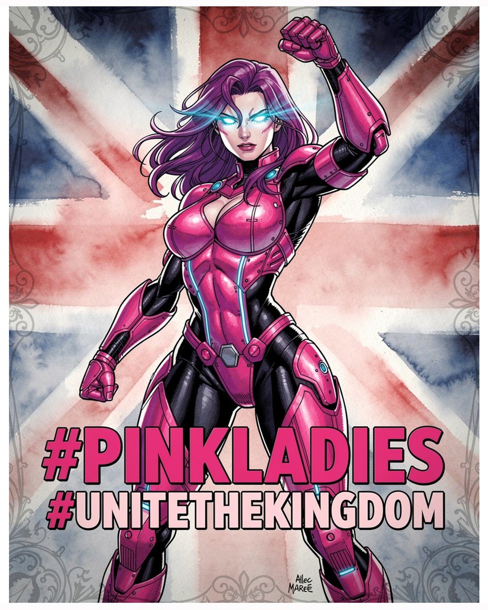 alec_maree's tweet photo. #pinkladies #unitethekingdom #girlpower #superhero #comic #artㅤㅤㅤㅤ https://t.co/mHLGCklEAI
