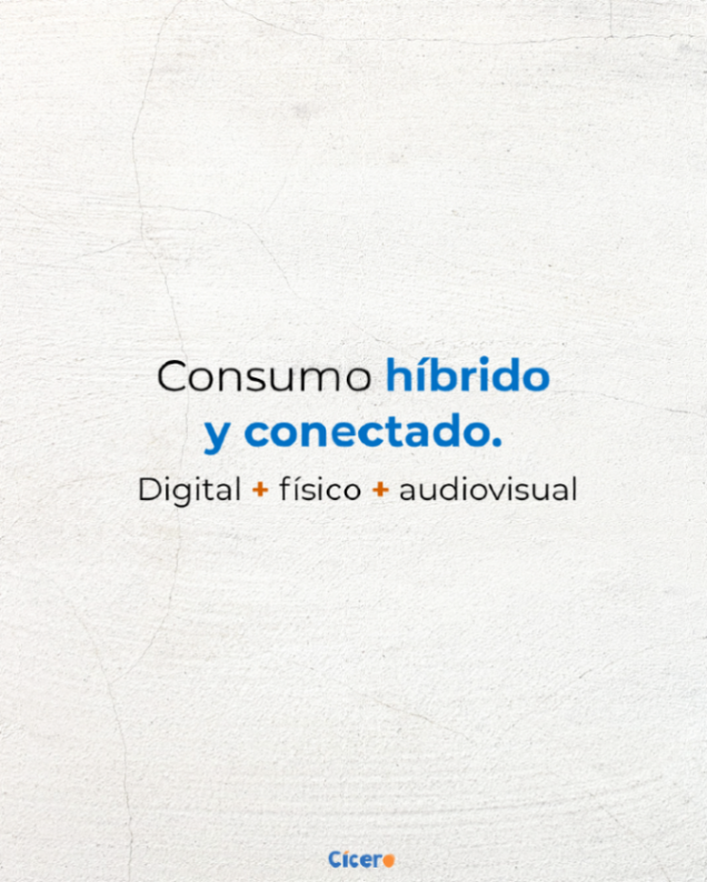 CiceroComunica's tweet photo. El consumo de medios ya no se puede leer en vertical 📊

Internet lidera. Exterior crece. La TV resiste.
Pero el cambio real está en las audiencias: se mueven entre canales sin fricción.

Ya no basta con estar.
Hay que entender cómo se construye la atención 💡 https://t.co/PXz7xuPavF