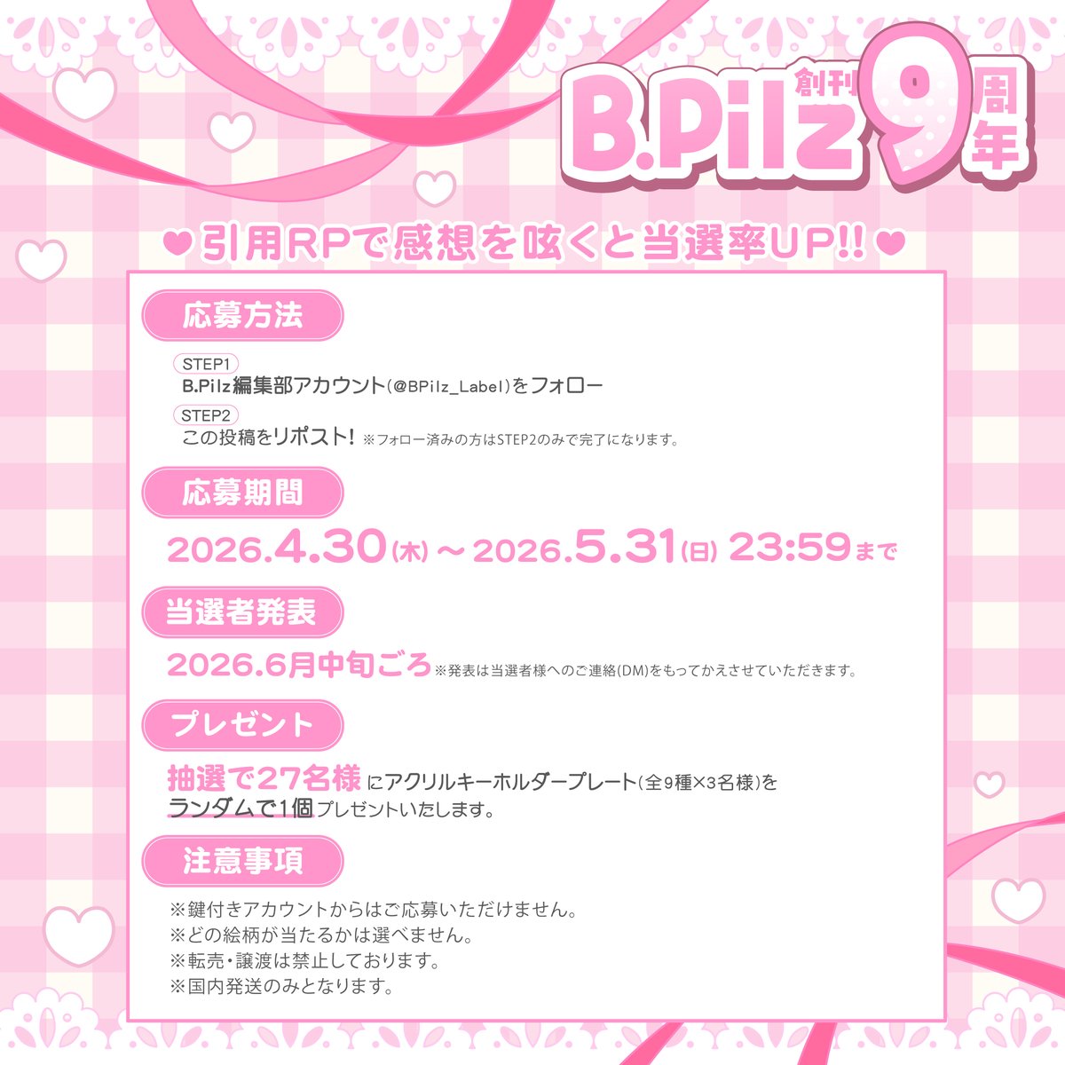 B.Pilz（ビーピルツ） tweet media