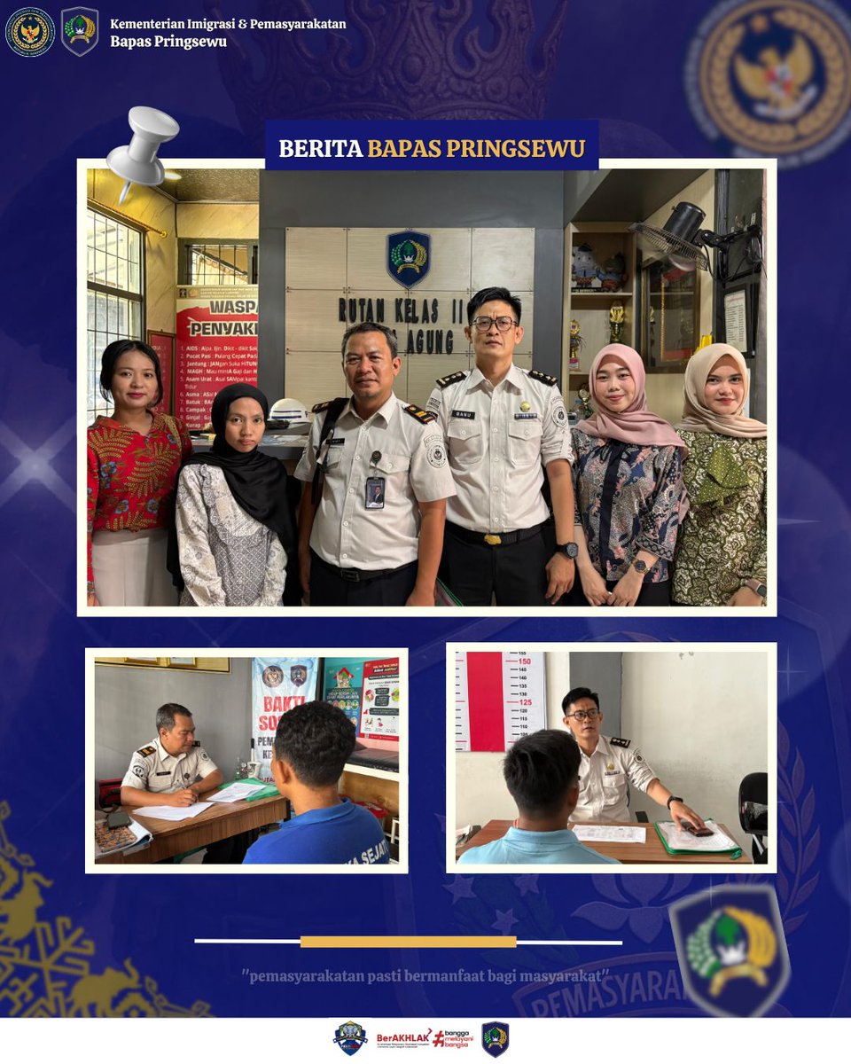 HumasBapasPsw's tweet image. Semangat Pelayanan Tanpa Batas! PK Bapas Kelas II Pringsewu Laksanakan Litmas di Rutan Kelas II Kota Agung

#kemenimipas
#guardandguide
#pemasyarakatan