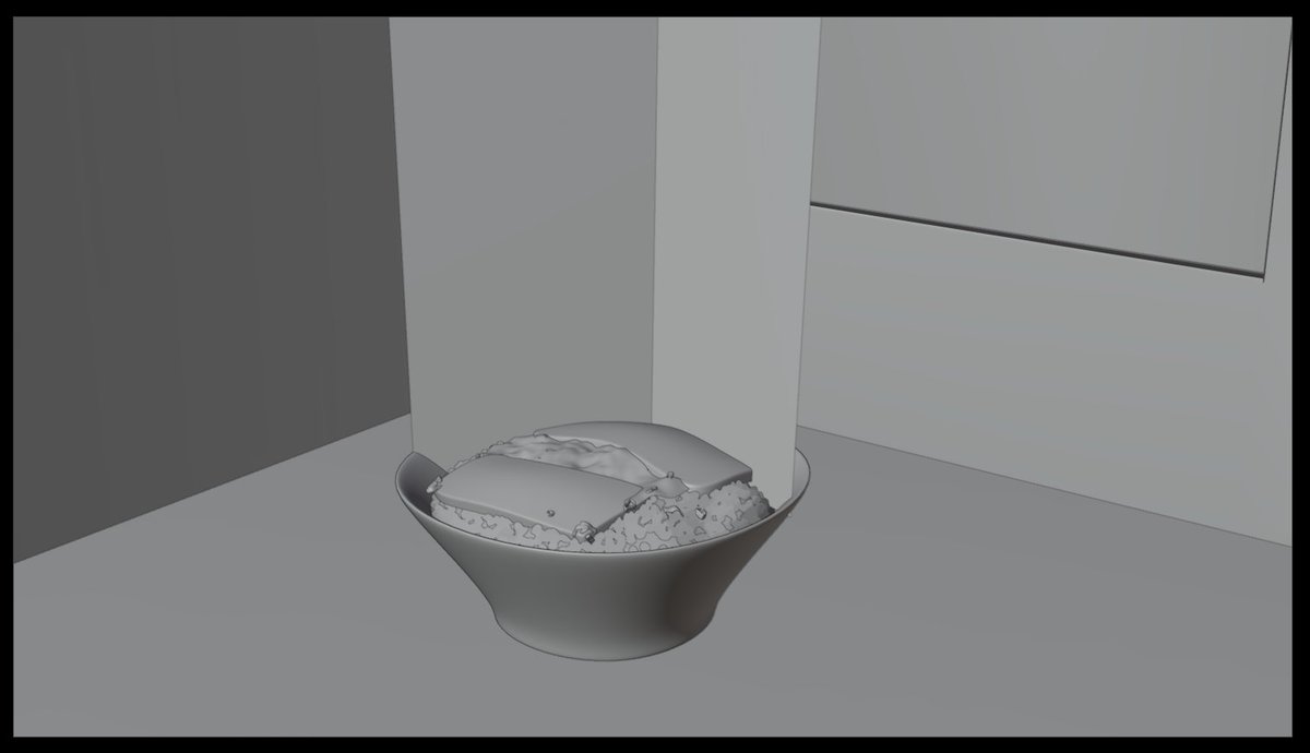 by_anish_'s tweet image. The 'Raw' version.🍜✨ #b3d #bnpr #blender3d