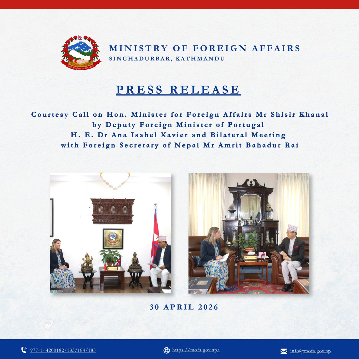 MOFA of Nepal 🇳🇵 tweet media