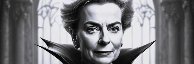 Predsednika <a href="/EU_Commission/">European Commission</a>  <a href="/vonderleyen/">Ursula von der Leyen</a>  je pokvarjena #hinavka, brezobzirna #totalitarka, je #rakastacelica sredi #Europa
kavarnahayek.wordpress.com/2026/04/30/von…