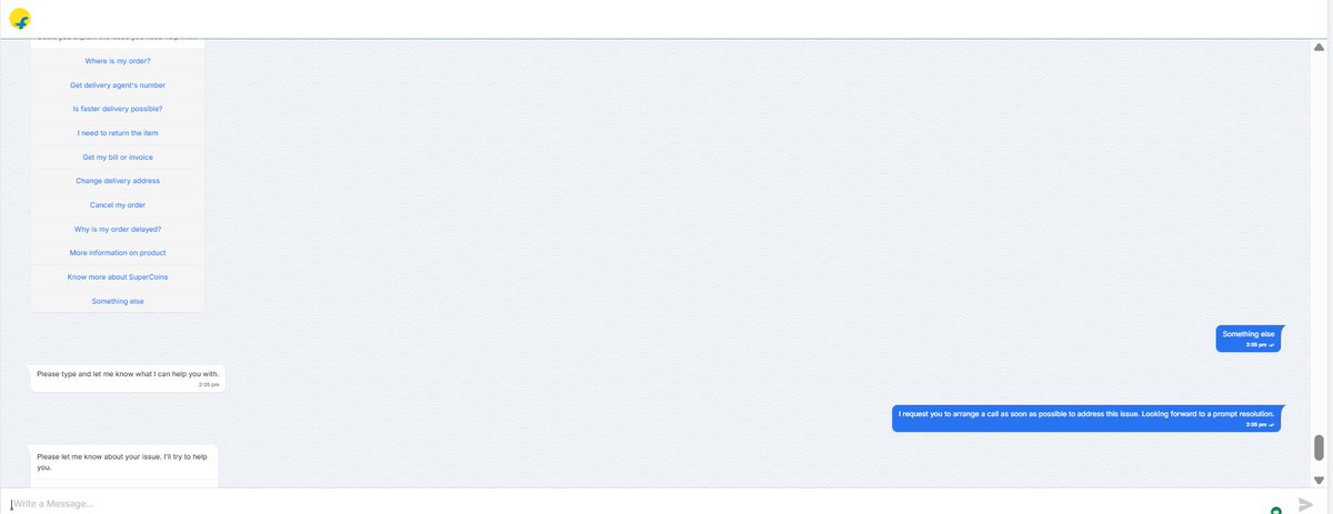imYkayasth's tweet image. Hi @Flipkart @flipkartsupport , I already followed the given process but only getting automated replies. Please arrange a callback or connect me to a support executive ASAP.
@amazonIN @amazon #CustomerSupport #CustomerExperience #Ecommerce #Complaint #ServiceIssue