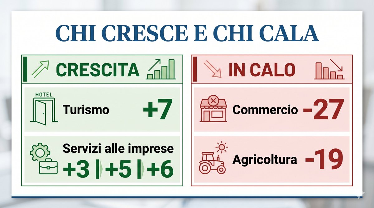 camcomao's tweet photo. @unioncamere @IstTagliacarne @vdaufficiale 🔎 Cambiano i settori:

🟥 Commercio → -27
(15 aperture, 42 chiusure)
🟩 Turismo → +7
(più aperture che chiusure)

#ValledAosta #Imprese #Economia

@unioncamere @IstTagliacarne @vdaufficiale https://t.co/5MExSiQo26