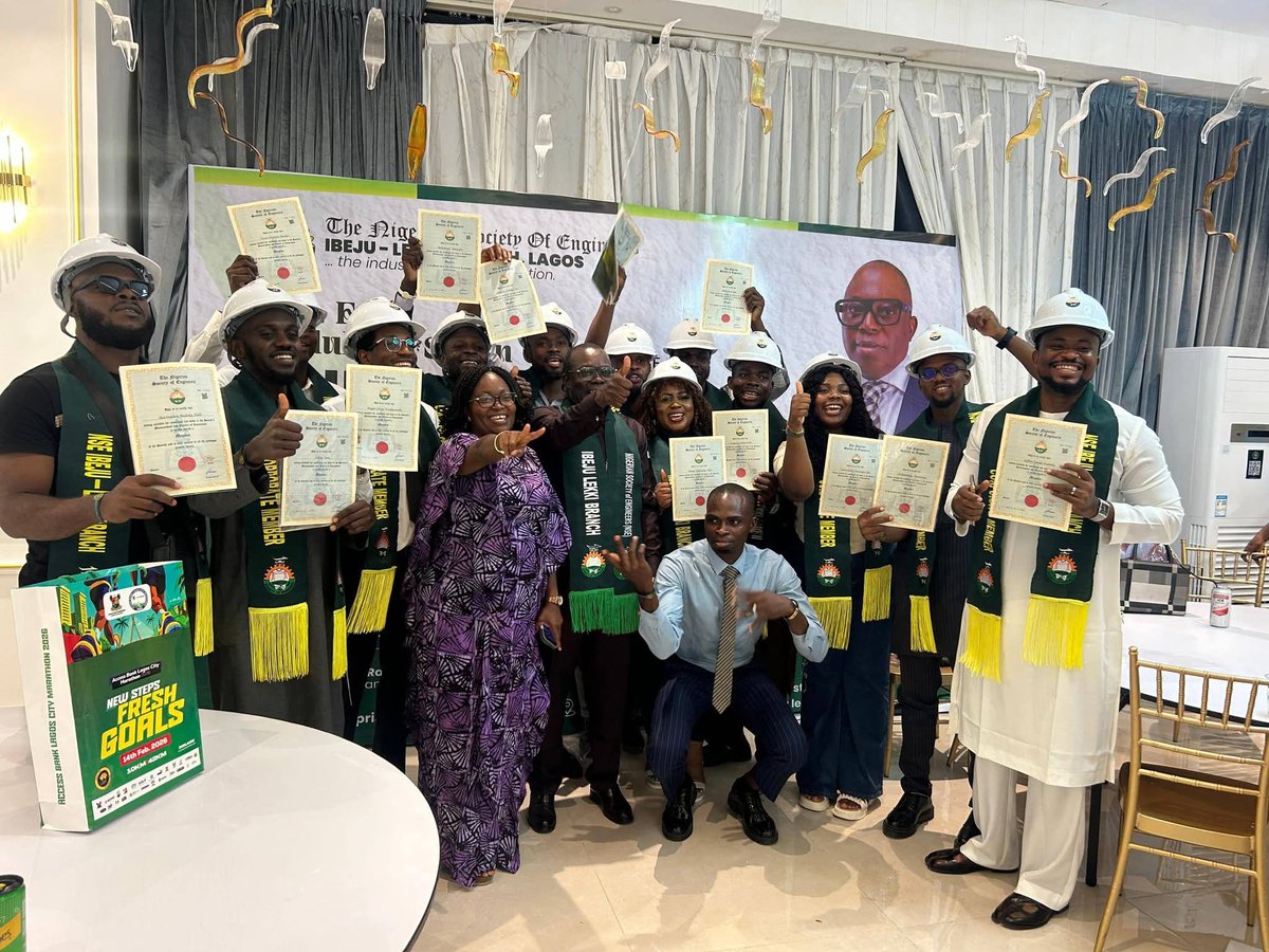 Obecgroups's tweet photo. A Landmark Moment for Engineering Excellence in Ibeju-Lekki, Lagos

Yesterday, we successfully hosted the first-ever Public Lecture, Induction, and Dinner of NSE Ibeju-Lekki Branch, setting a new standard of excellence. https://t.co/EUy1JC7eAX