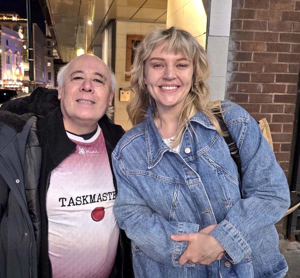 Kevenlaw's tweet image. Phil Daniels is in the "Teeth n Smiles" play in London at the Duke Of York's Theatre with Rebecca Lucy Taylor AKA @SELFESTEEM___ 🤩🥰🤩🥰🤩 He &amp;amp; Rebecca were awesome, as were the whole cast 🤩🥰🤩 #TeethNSmiles #Theatre #SelfEsteem