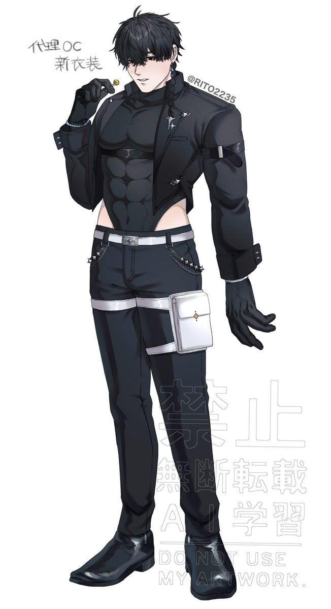 RITO2235's tweet image. 久々に投稿
代理の新しい衣装←と謎の小さい生き物の姿→
#oc