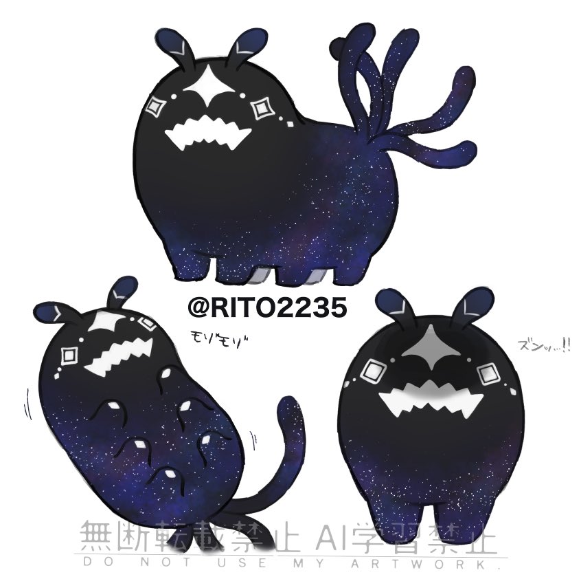 RITO2235's tweet image. 久々に投稿
代理の新しい衣装←と謎の小さい生き物の姿→
#oc