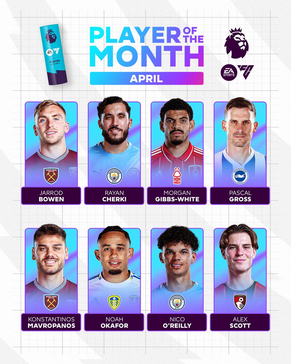 premierleague's tweet photo. Putting on a show in April!

It’s time to get voting for your @EASPORTSFC Player of the Month 👇