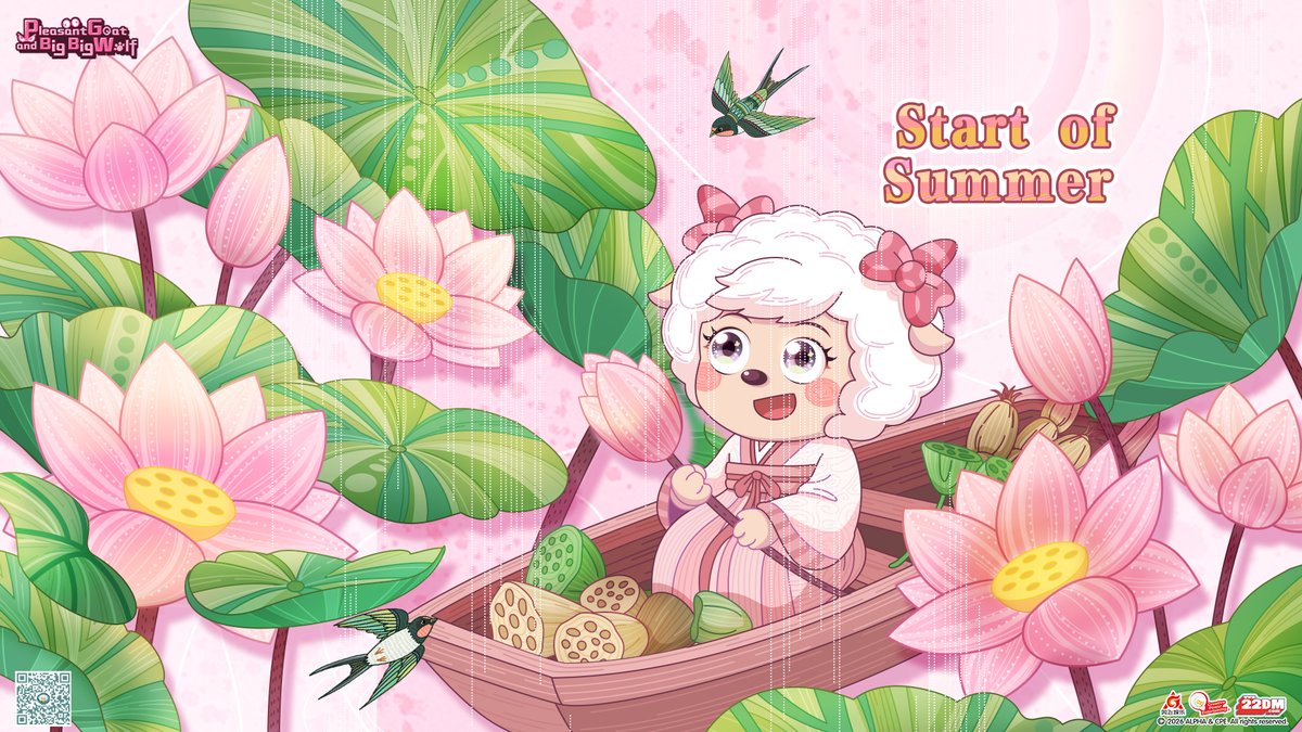 CPEcartoon's tweet photo. Wallows pass by, pecking at fresh mud; young lotus leaves reveal their pointed tips. #StartofSummer https://t.co/AYbsNhAqcS