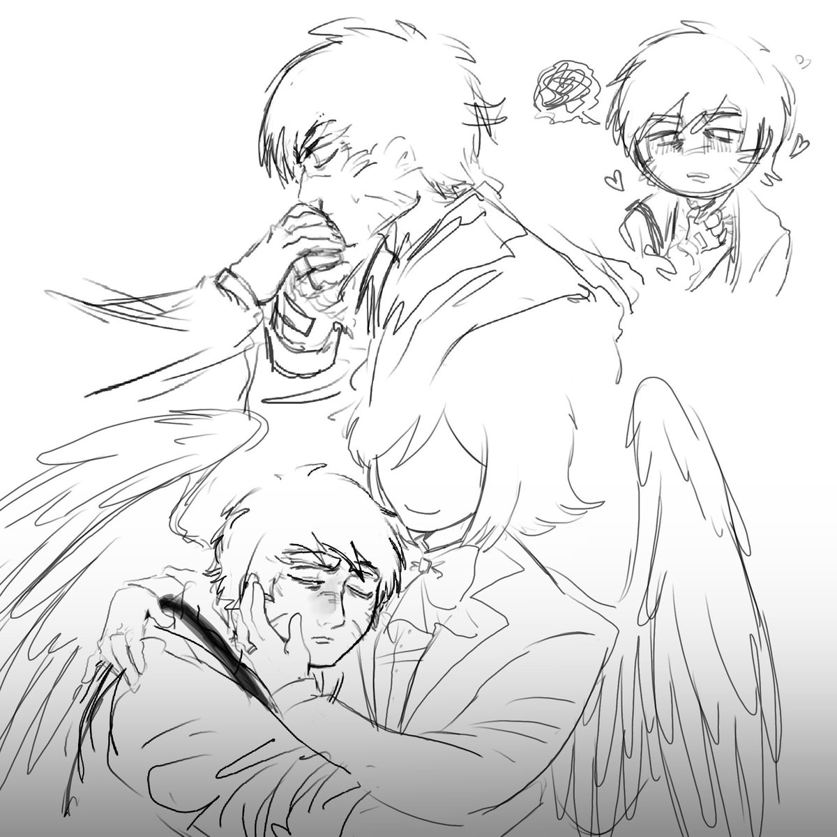 Axolotly404's tweet photo. More of these doomed yaoi + a fanart fron my pookie wookie
#pipstophe #CorruptedPark https://t.co/ULwdP4Z4uW