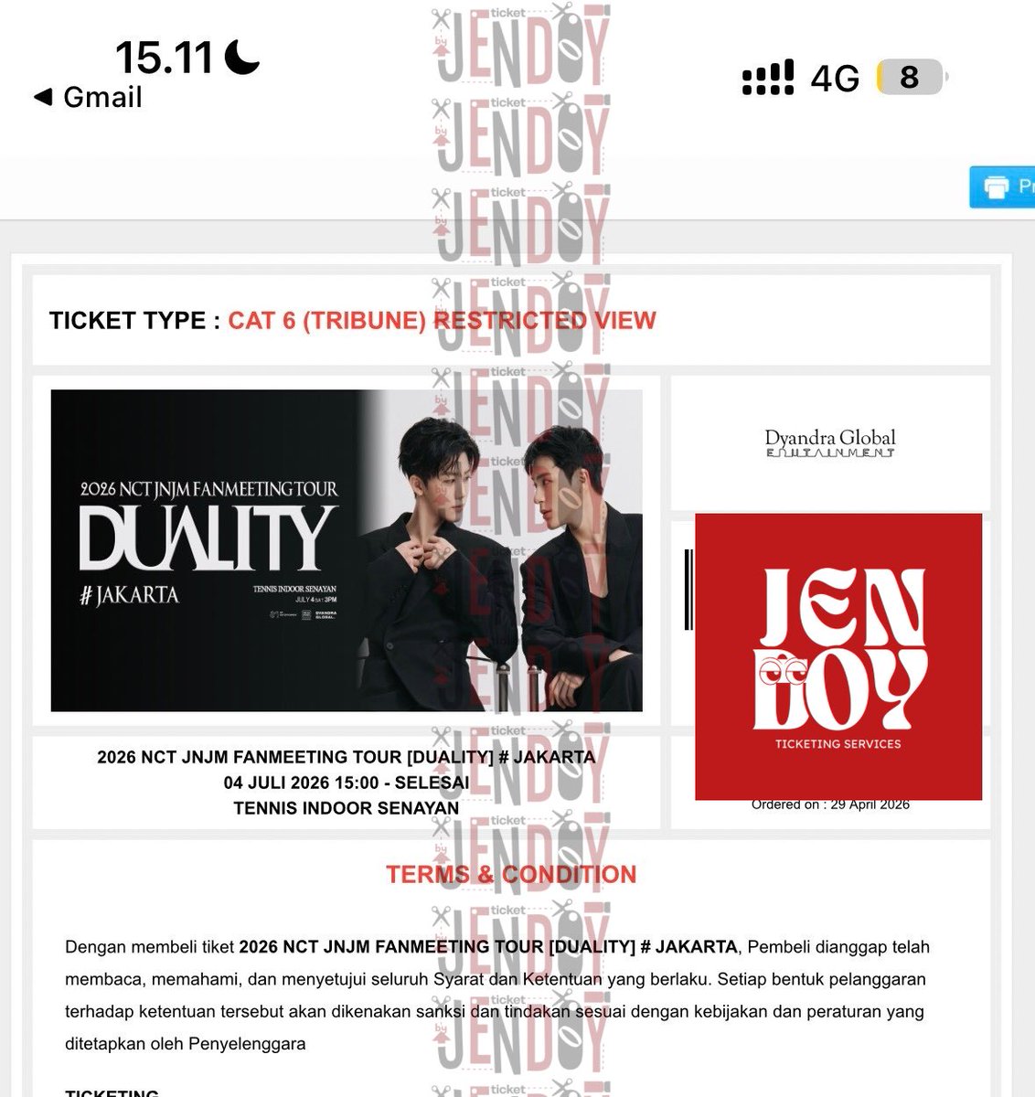 ✧˖° Jendoy 🦁- Ticketing Services ˖°✧ tweet media