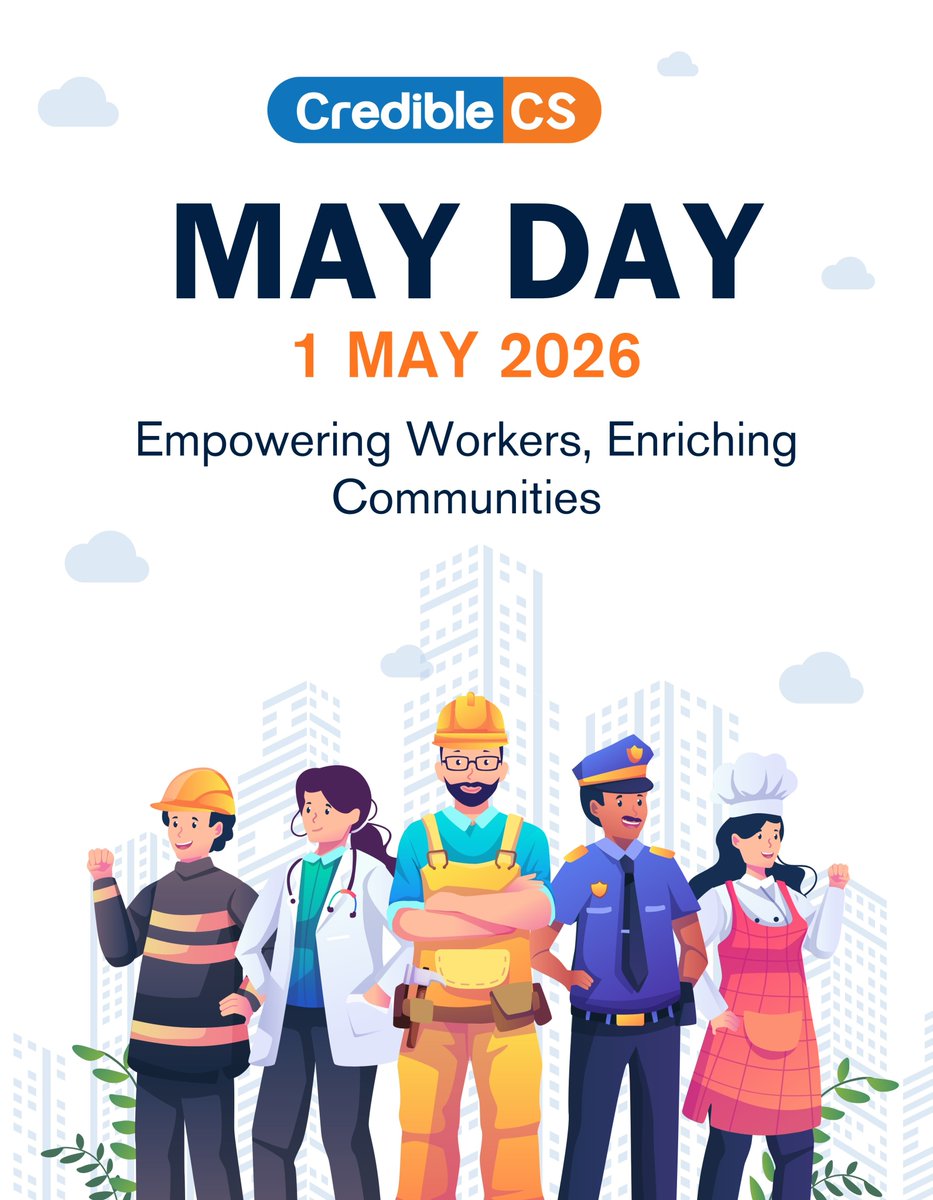 CredibleCs's tweet photo. Behind every success is hard work.

Happy May Day to all the hardworking people making a difference every day.
#MayDay #LabourDay2026 #WorkHard #Business #SuccessMindset #DailyMotivation #Growth https://t.co/6N313JMsrn