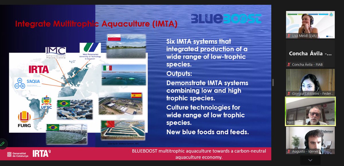 NOVAFOODIES_23's tweet image. 🌊 Neil Duncan @irtacat  presents #BLUEBOOSTproject

Exploring co-cultivation of species to enhance both economic and environmental performance in aquaculture systems

#NOVAFOODIESproject #Aquaculture #Sustainability #IMTA
