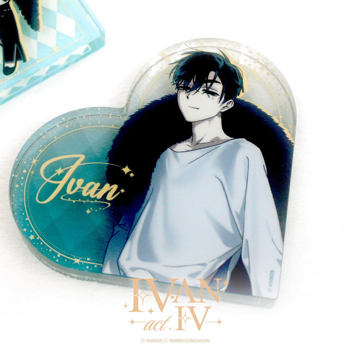 2026 ALIEN STAGE IVAN FAN MEETING
[IVAN act.IV]

✨ OFFICIAL MD 실물 사진 공개 - 하트 아크릴 블럭

팬미팅을 더욱 특별하게 만들어 줄 OFFICIAL MD를 공개합니다.
하트 아크릴 블럭 안에 담긴 이반의 두 가지 매력을 만나 보세요!

#에이스테 #ALNST
