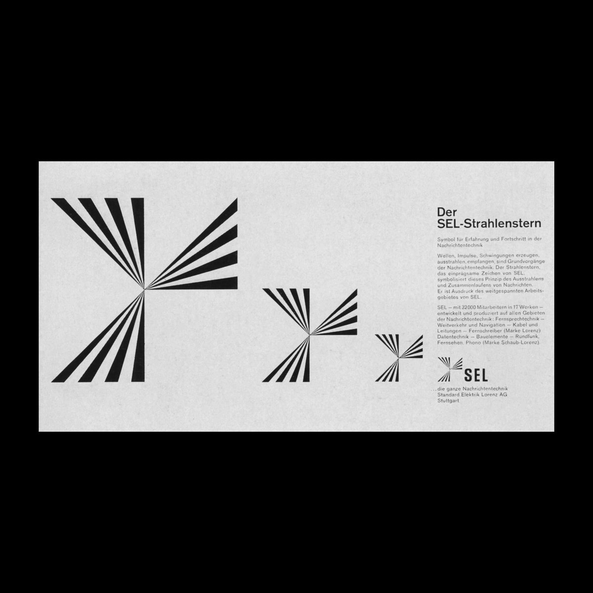 DesignReviewed's tweet image. Standard Elektrik Lorenz AG advertisements were designed by Anton Stankowski in 1963. Scanned from ad 1: an international survey of Press Advertising, Thames &amp;amp; Hudson, 1966. designreviewed.com/artefacts/ad-1… #advertising