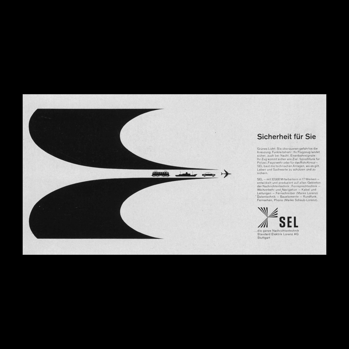 DesignReviewed's tweet image. Standard Elektrik Lorenz AG advertisements were designed by Anton Stankowski in 1963. Scanned from ad 1: an international survey of Press Advertising, Thames &amp;amp; Hudson, 1966. designreviewed.com/artefacts/ad-1… #advertising