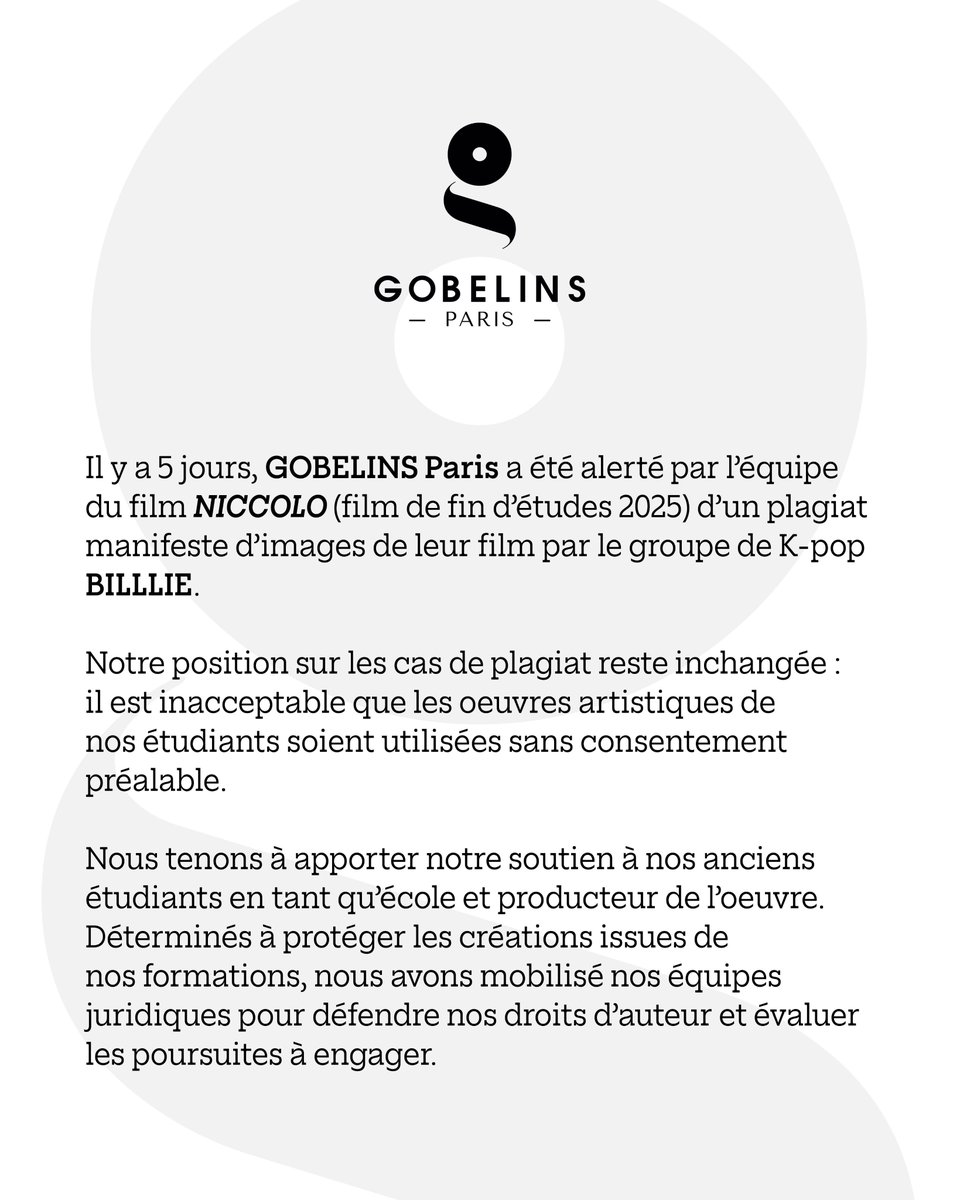 GOBELINS Paris tweet media