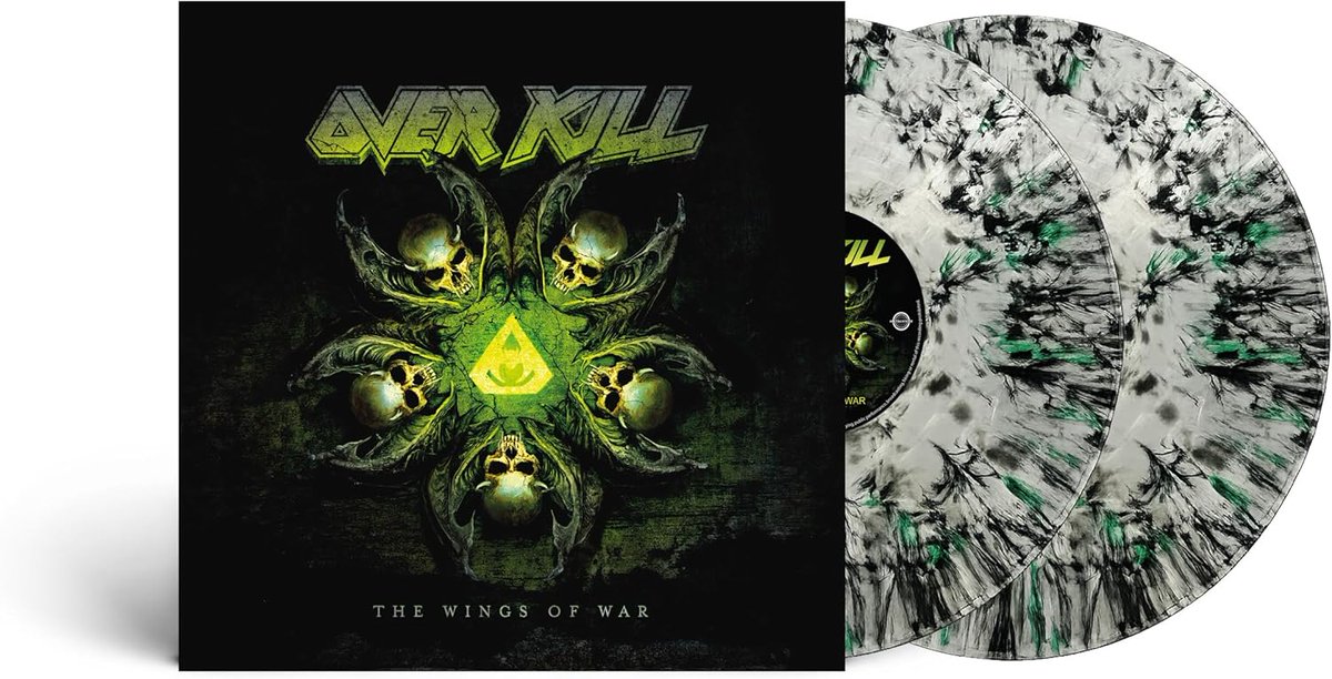 RecCollMag's tweet image. Out 15 May, #Overkill The Wings Of War splatter 2LP, on Edel.