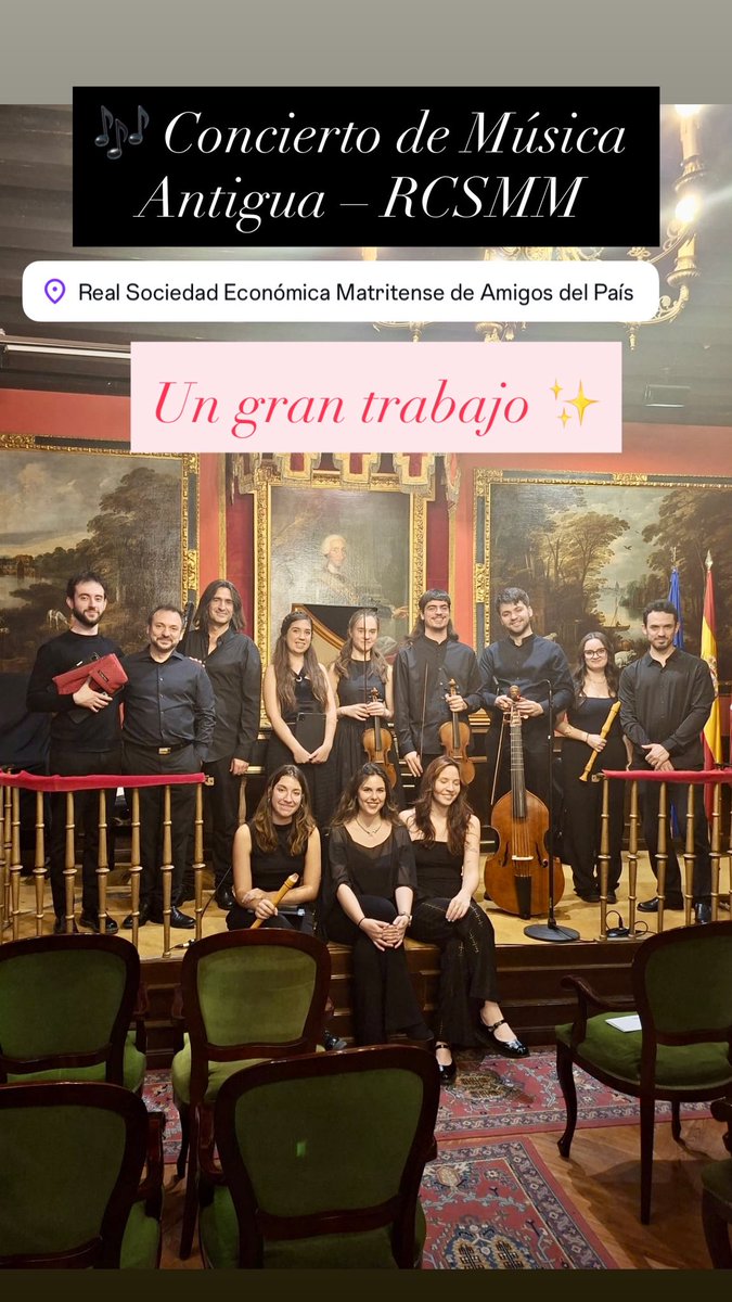 RCSMM415's tweet photo. Este martes pasado alumnos de nuestro departamento dieron un concierto maravilloso en la @rsemap ¡Enhorabuena! 🎵🎶 https://t.co/yVlzgIld9u